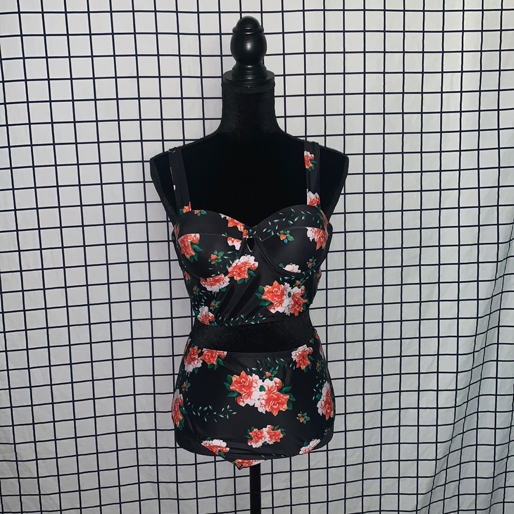 2 pice Floral Swimwear